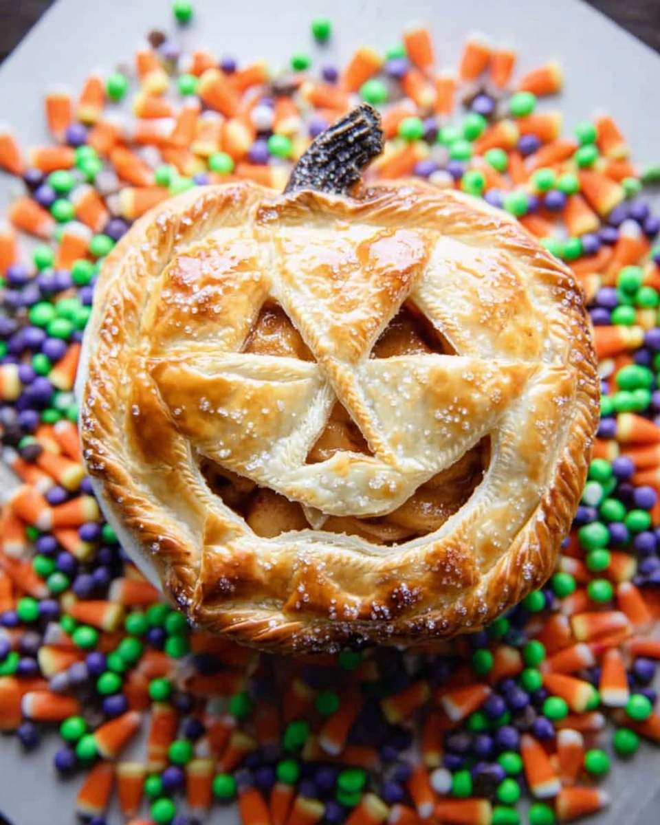 Jack-O-Lantern Apple Pie With Puff Pastry 7 Jack-O-Lantern Apple Pie With Puff Pastry