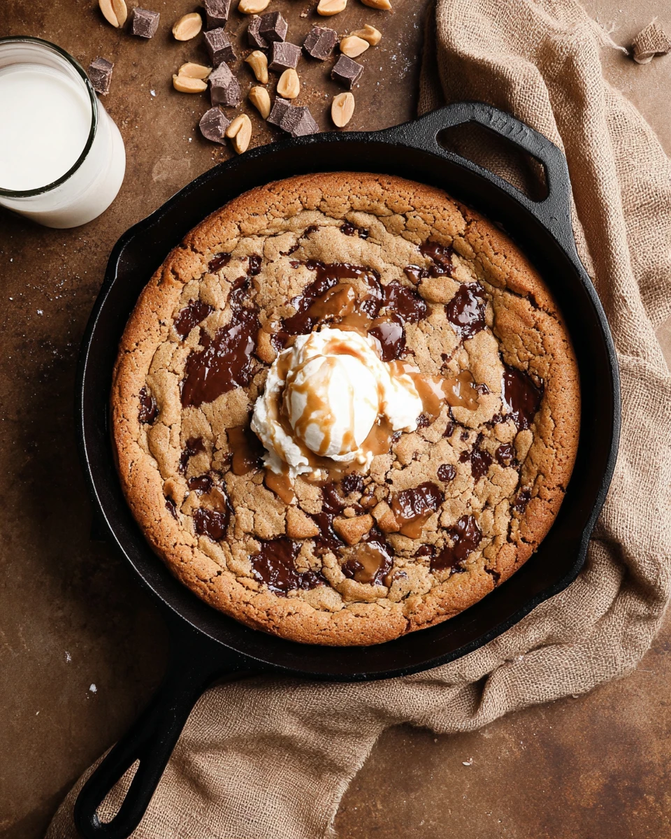 Peanut Butter Chocolate Chunk Skillet Cookie 0 2025 10 12