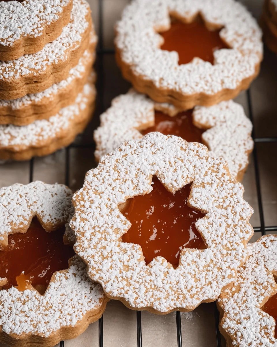 Salted Caramel Linzer Cookies 5 Salted Caramel Linzer Cookies