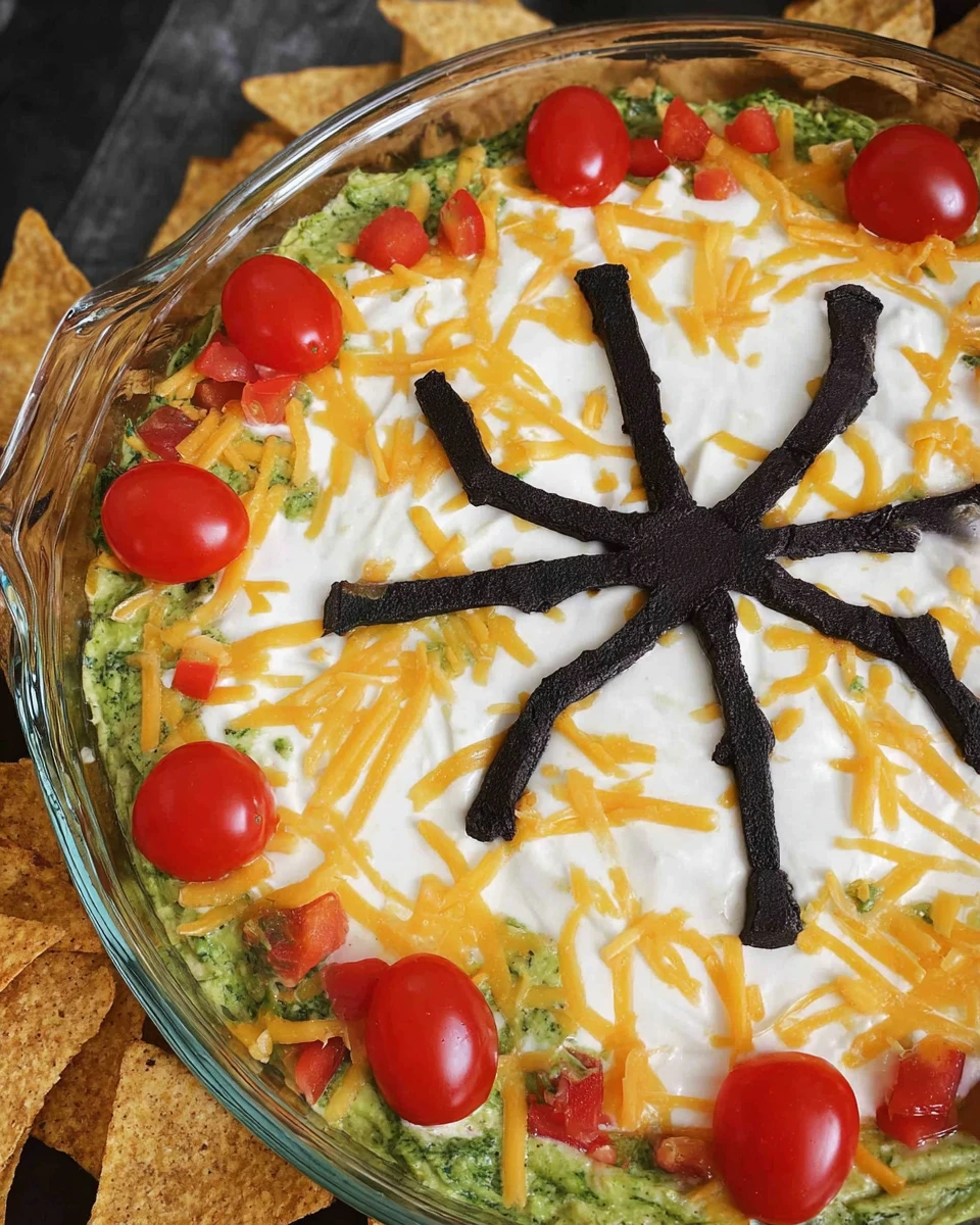 Spider Web Bean Dip 6 Spider Web Bean Dip