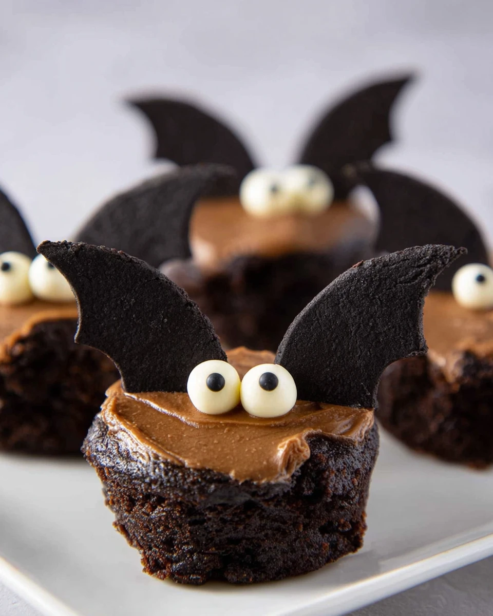 Spooky Brownie Bats Bites 7 Spooky Brownie Bats Bites