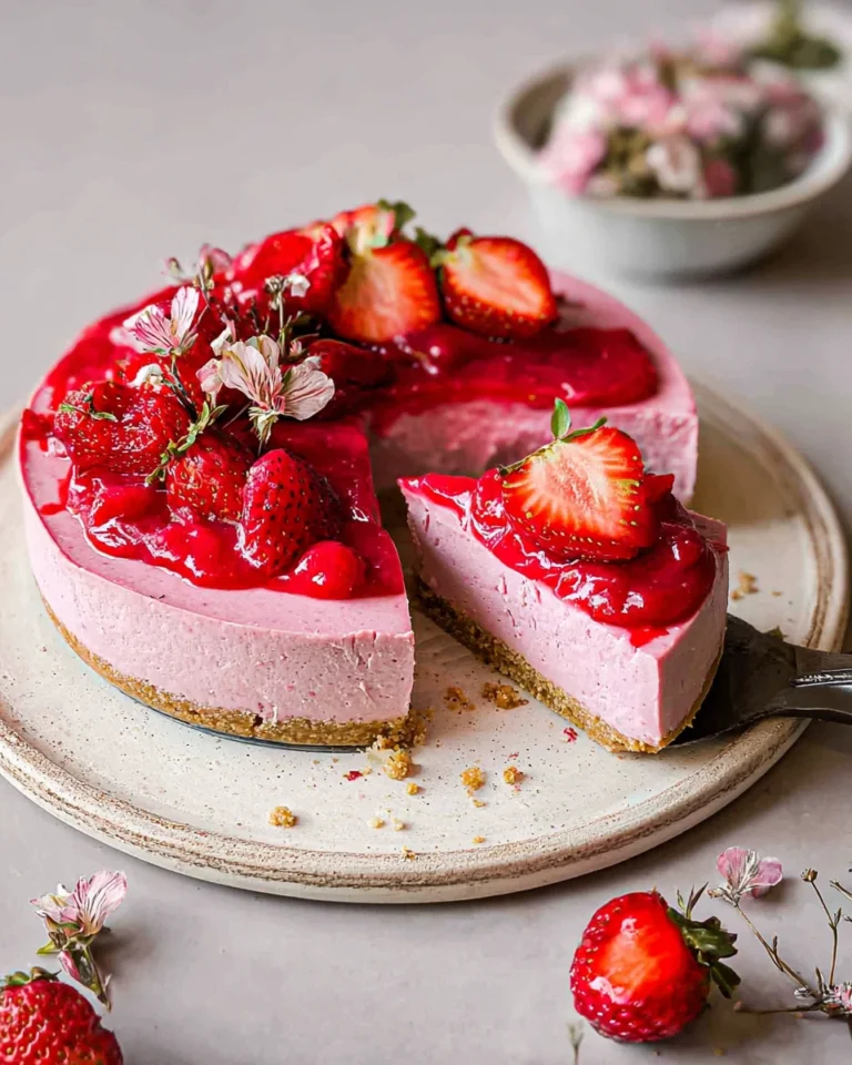 Vegan Strawberry Cheesecake 0 2025 10 10